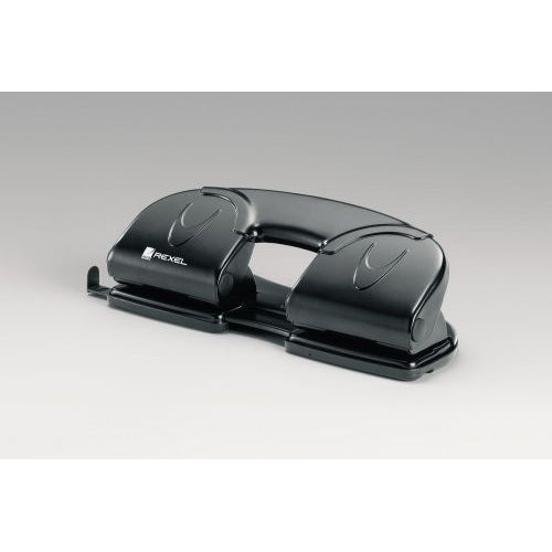 Rexel V412 4 Hole Punch 12 Sheet Black