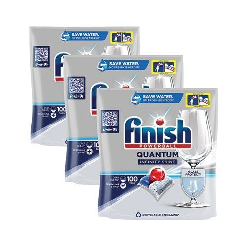 Finish Quantum Infinity Shine Tablets x100 Tablets 3 For 2 (Pack of 300)