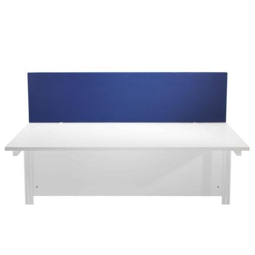 Jemini Straight Desk Mounted Screen 1800x25x400mm Blue