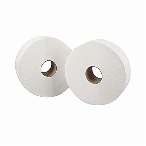 Mini Jumbo White 2-Ply Toilet Roll 150m (Pack of 12)