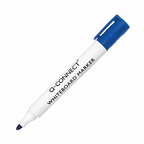 Q-Connect Drywipe Marker Pen Blue (Pack of 10)