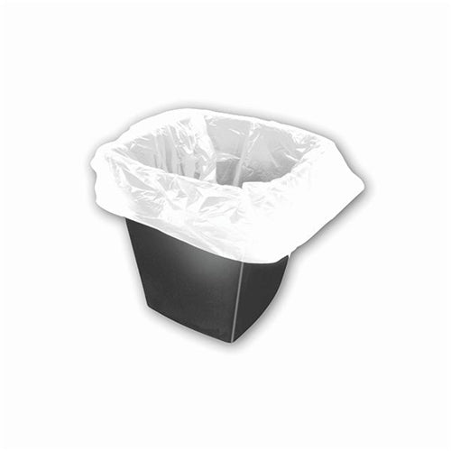 2Work Square Bin Liners 30 Litre White (Pack of 1000)