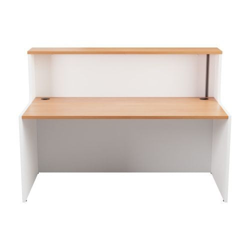 Jemini Reception Unit 1400x800x740mm Beech/White