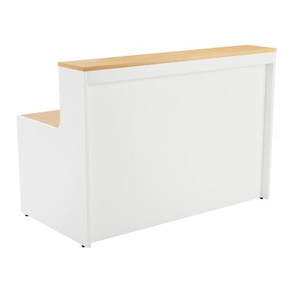 Jemini Reception Unit 1600x800x740mm Nova Oak/White