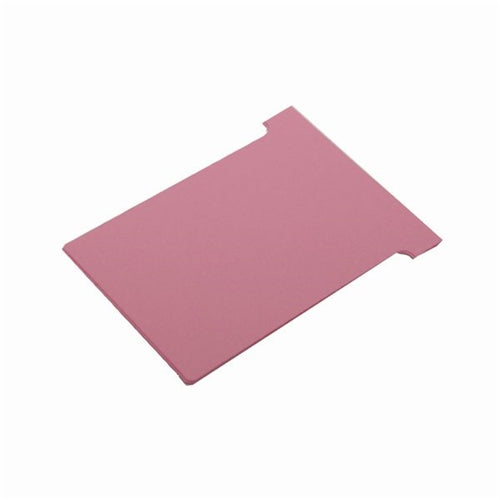 Nobo T-Card Size 2 48 x 85mm Pink (Pack of 100)