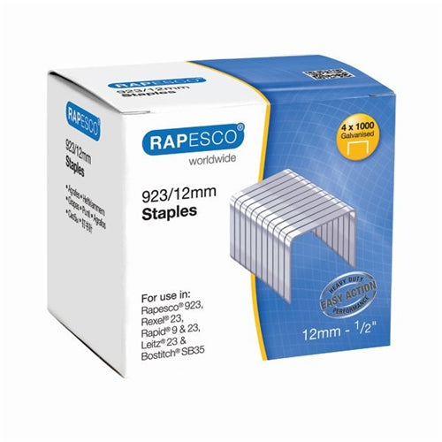 Rapesco 92312mm Staples (Pack of 4000)