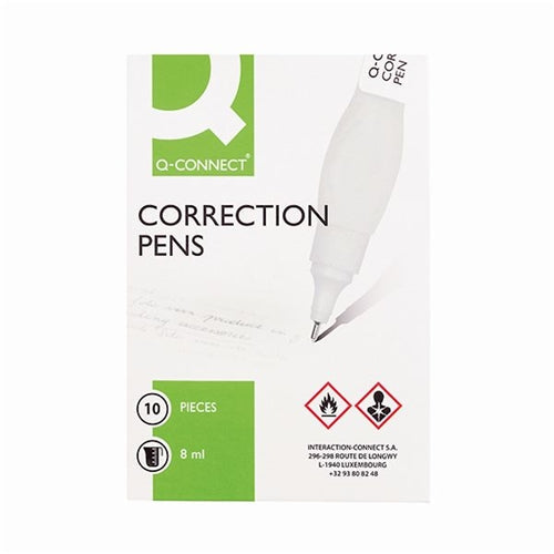 Q-Connect Correction Pen 8ml (Pack of 10)