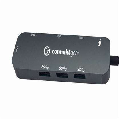 Connekt Gear Type C Dual Screen Docking Station 3 100W Power Delivery Charging