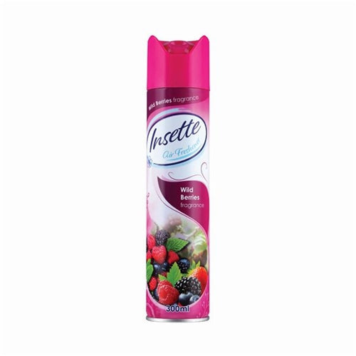 Insette Air Freshener Aerosol Wild Berry 330ml (Pack of 2)