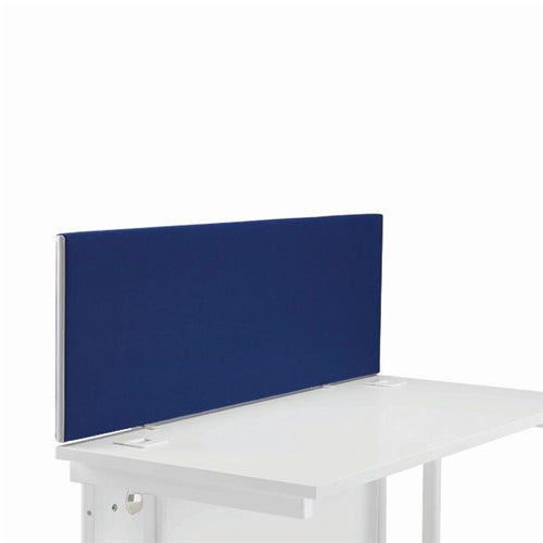 First Desk Mounted Screen 1200x25x400mm Special Blue