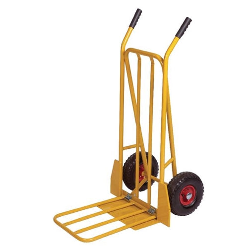 Yellow General Purpose Sack Truck With Folding Footplate