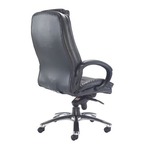 Avior Tuscany High Back Executive Chair 690x780x1140-1220mm Leather Black