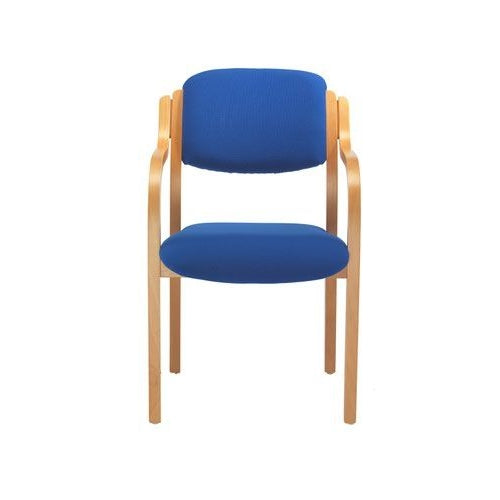 Jemini Wood Frame Chair with Arms 700x700x850mm Blue