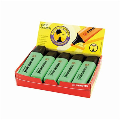 Stabilo Boss Original Highlighter Green (Pack of 10)