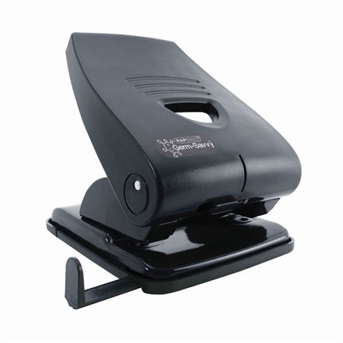 Rapesco 835-P Heavy Duty 2-Hole Punch Metal Black