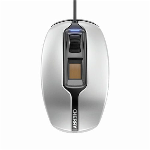 Cherry MC 4900 Wired Fingerprint Mouse SilverBlack