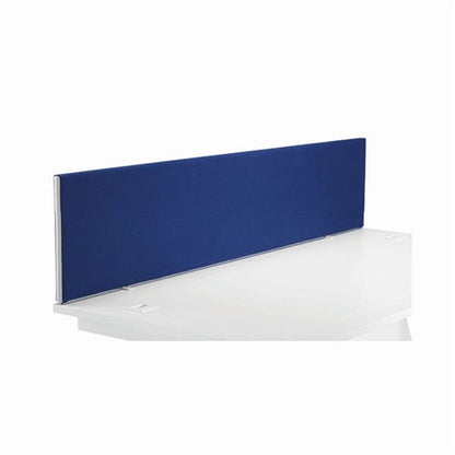 Jemini Straight Desk Mounted Screen 1800x25x400mm Blue