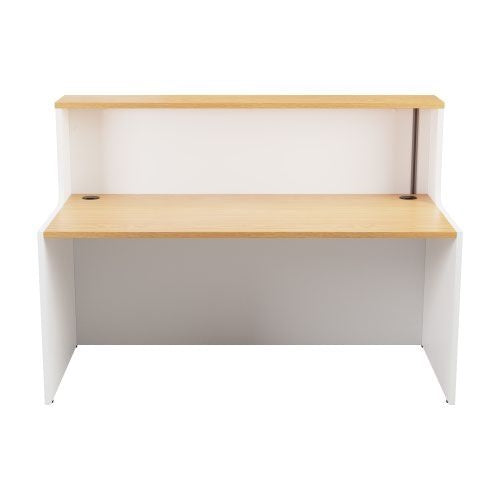 Jemini Reception Unit 1600x800x740mm Nova Oak/White