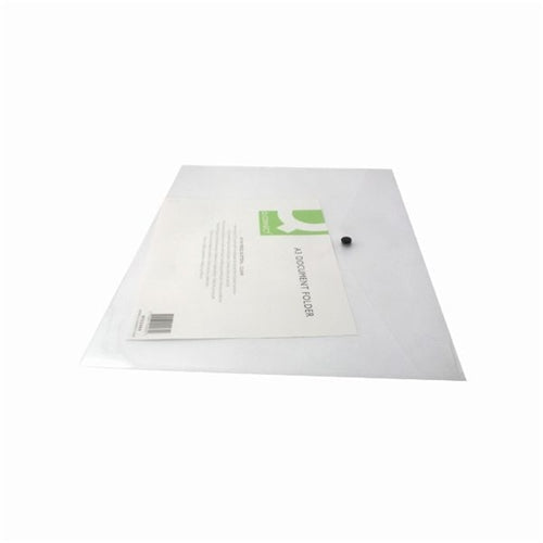 Q-Connect Polypropylene Document Folder A3 Clear (Pack of 12)