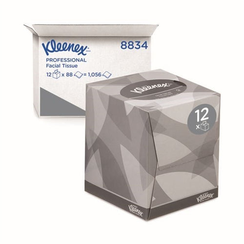 Kleenex Facial Tissues Cube 90 Sheets (Pack of 12)