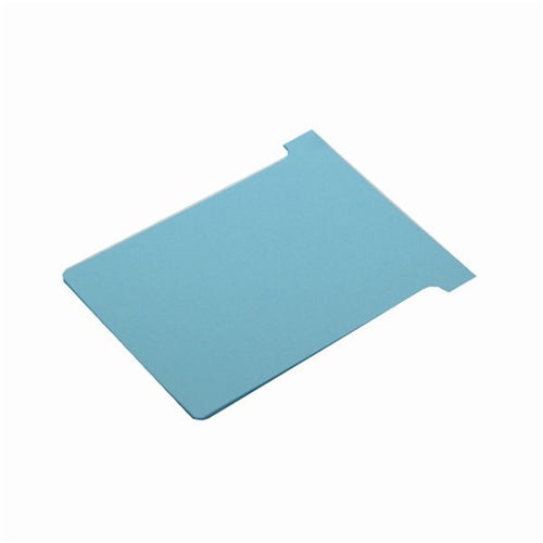 Nobo T-Card Size 2 48 x 85mm Light Blue (Pack of 100)