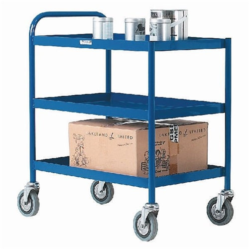 3 Tier Blue General Purpose Trolley