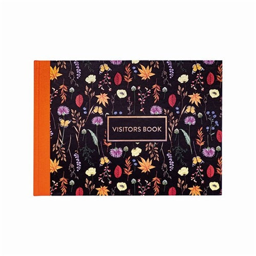 Pukka Pad Bloom Visitors Book Black