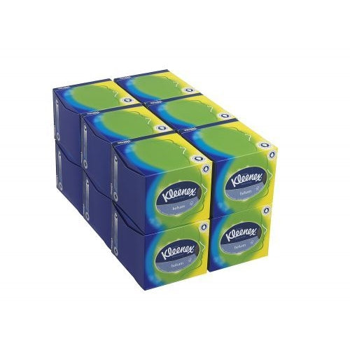 Kleenex Balsam Facial Tissues Cube 56 Sheets (Pack of 12)