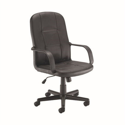 Jemini Jack 2 Executive Swivel Chair with Fixed Arms 620x600x1020-1135mm Polyurethane Black