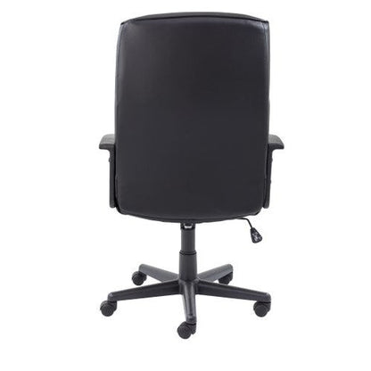 Jemini Hudson High Back Executive Chair 650x720x1050-1146mm Leather Look Black