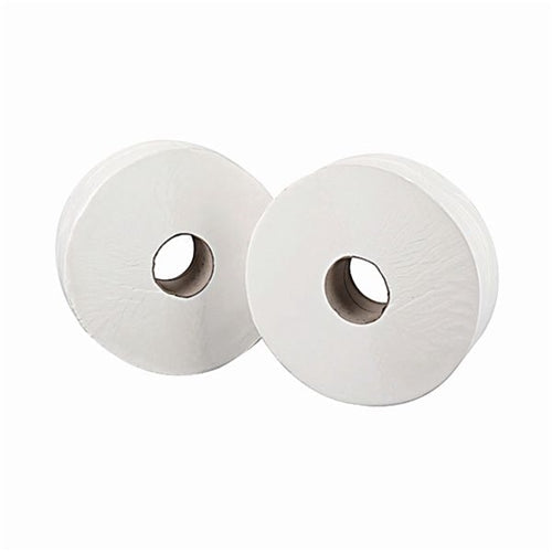 2Work 2-Ply Mini Jumbo Toilet Roll 200 Metres (Pack of 12)