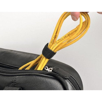 DLine Cable Tidy Band Reusable Hook and Loop Black