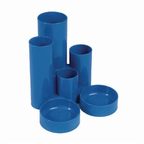 Q-Connect Desk Tidy Blue (W130 x D130 x H105mm)