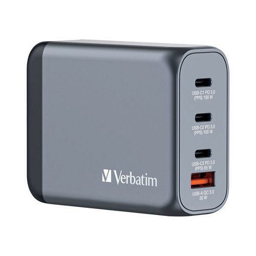 Verbatim GNC-100 GaN 100W 4 Port Charger