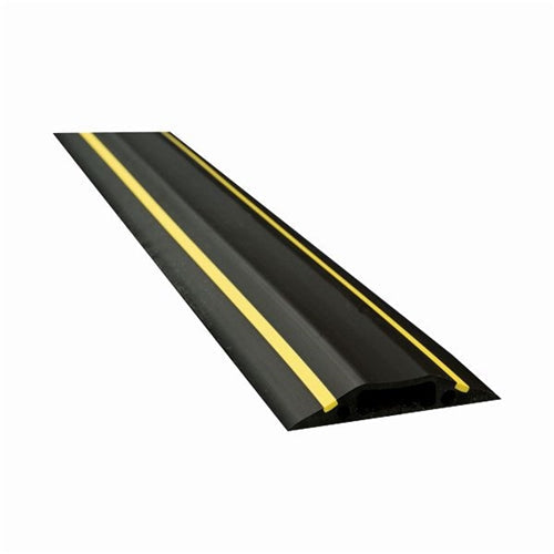 D-Line floor Cable Cover Hazard 80mm 1.8m cw connectors YellowBlack