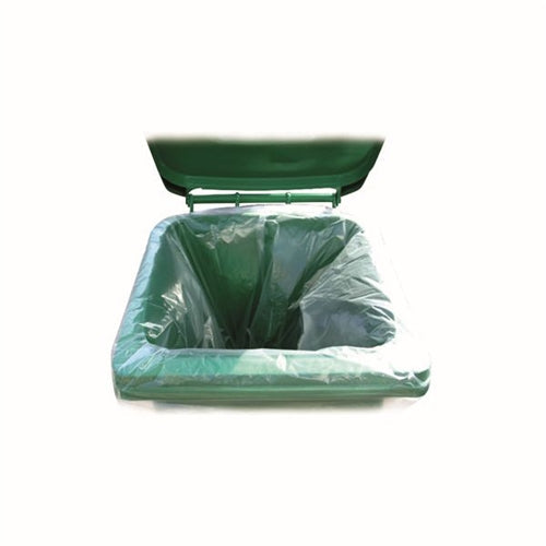 2Work Wheelie Bin Liner Clear (Pack of 100)