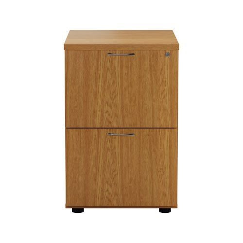 First 2 Drawer Filing Cabinet 465x600x730mm Nova Oak