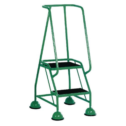 Green 2 Tread Steps Ladder (Load capacity 125kg)