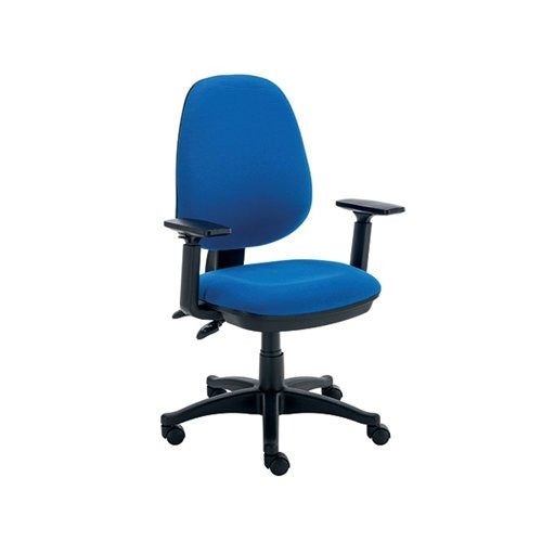 Polaris Nesta Operator Chair 2 Lever Upholstered 590x555x1090mm Royal Blue