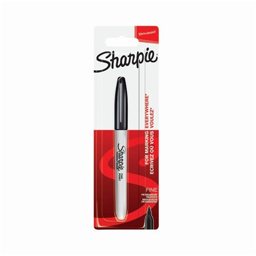 Sharpie 08 Permanent Marker Fine Tip Black (Pack of 12)