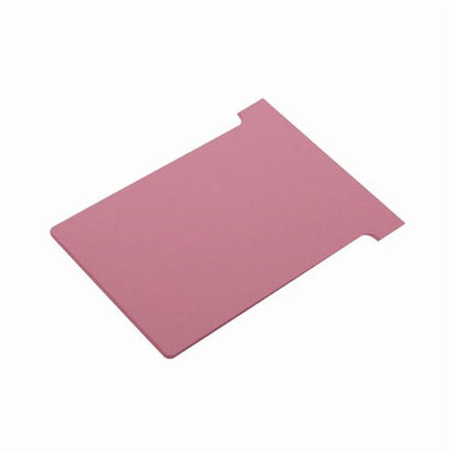 Nobo T-Card Size 3 80 x 120mm Pink (Pack of 100)