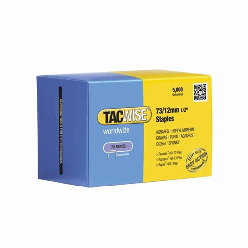 Tacwise 7312mm Staples Galvanised Chisel Point (Pack of 5000)