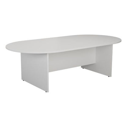 Jemini D-End Meeting Table 1800x1000x730mm White