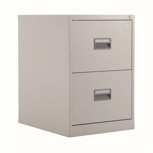 Talos 2 Drawer Filing Cabinet 465x620x700mm Grey