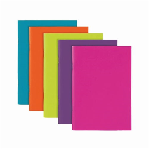 Polypropylene Covered Notebooks A5 40 Sheets Assorted (Pack of 10)