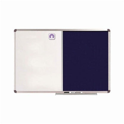 Nobo Classic Combination FeltSteel Noticeboard 1200x900mm Blue