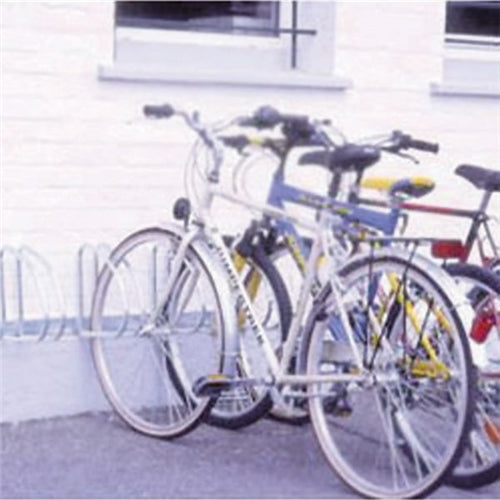 VFM Aluminium WallFloor Mounted 4-Bike Cycle Rack