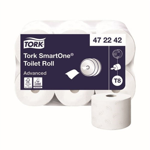 Tork T8 SmartOne Toilet Roll 2-Ply 1150 Sheets (Pack of 6)