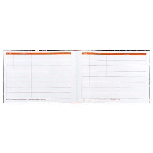 Pukka Pad Bloom Visitors Book Black