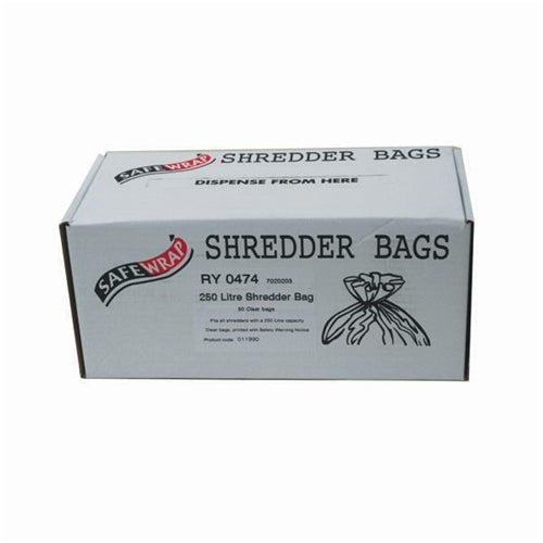 Safewrap Shredder Bag 250 Litre (Pack of 50)